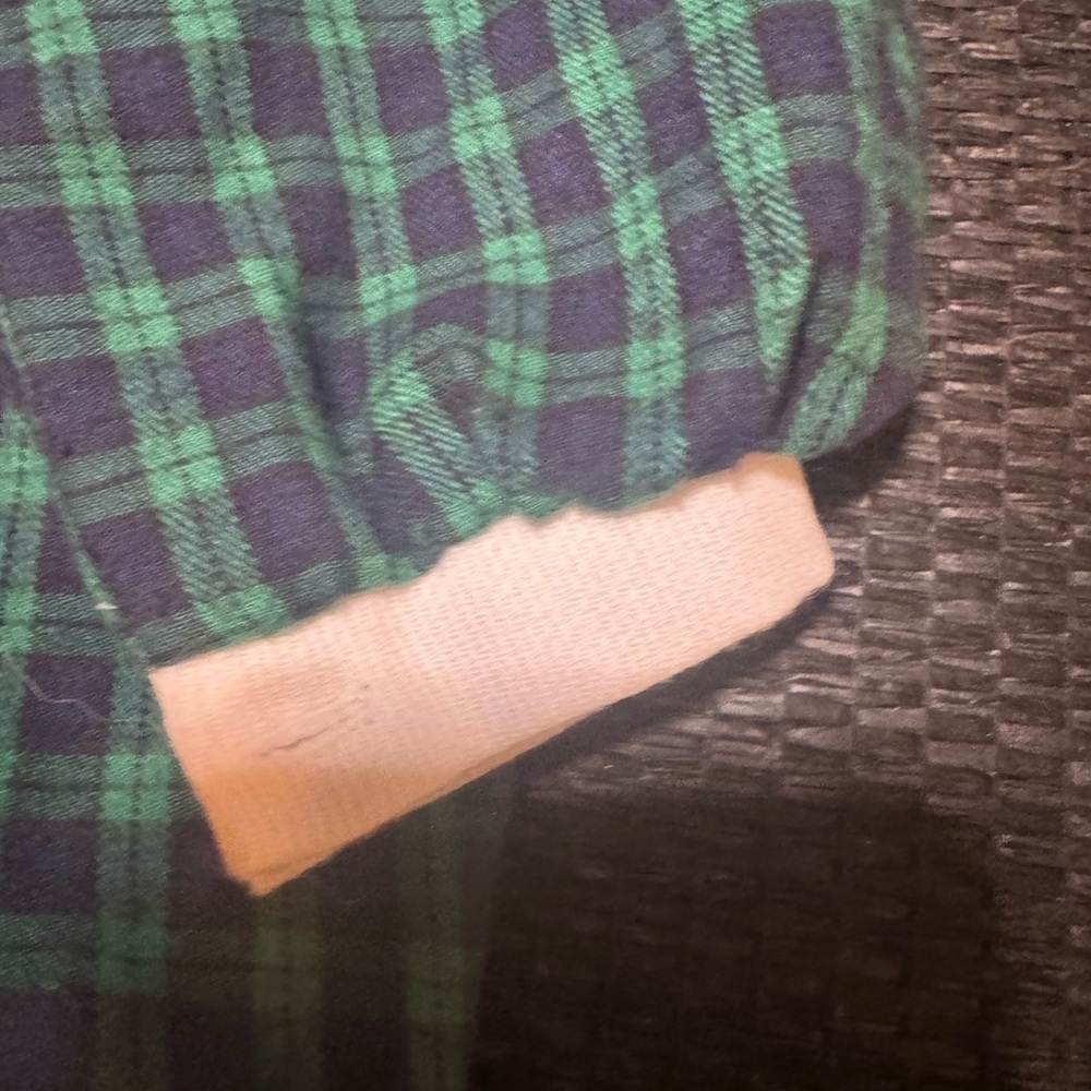 Freitag Green Plaid Dress with Strawberries - Picture 2 of 7